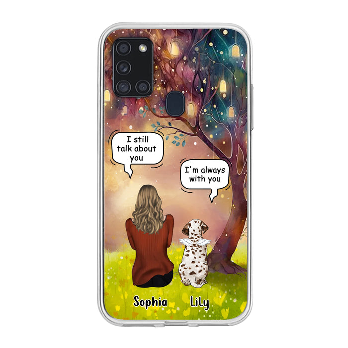 Personalized Memorial Dog Mom Phone Case - Up to 3 Dogs - Memorial Gift Idea for Dog Lovers - I'm Always With You