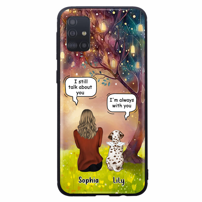 Personalized Memorial Dog Mom Phone Case - Up to 3 Dogs - Memorial Gift Idea for Dog Lovers - I'm Always With You