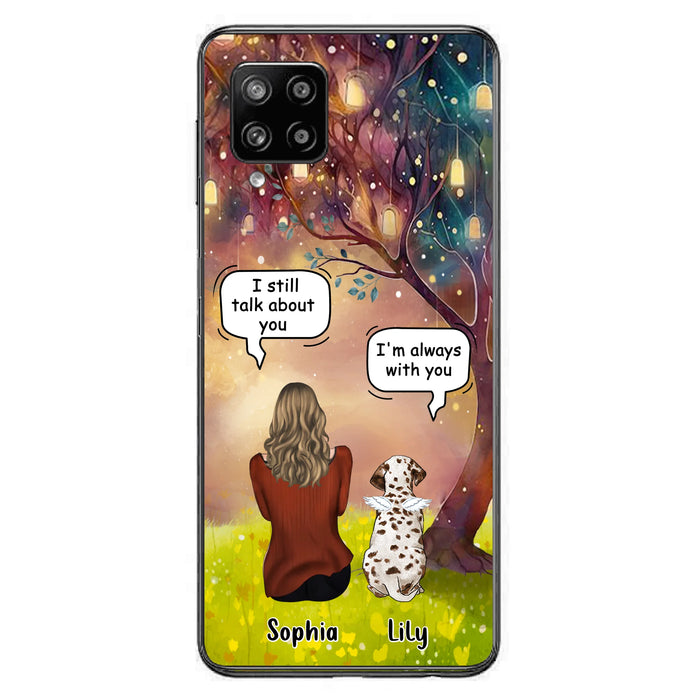 Personalized Memorial Dog Mom Phone Case - Up to 3 Dogs - Memorial Gift Idea for Dog Lovers - I'm Always With You