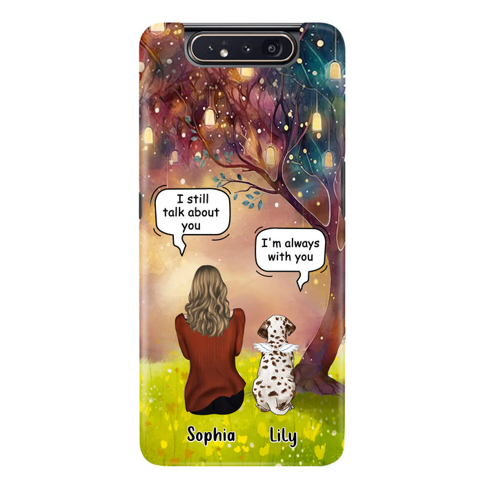 Personalized Memorial Dog Mom Phone Case - Up to 3 Dogs - Memorial Gift Idea for Dog Lovers - I'm Always With You