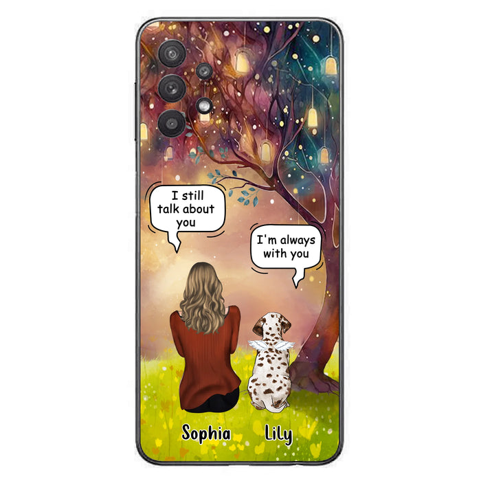 Personalized Memorial Dog Mom Phone Case - Up to 3 Dogs - Memorial Gift Idea for Dog Lovers - I'm Always With You
