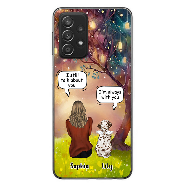 Personalized Memorial Dog Mom Phone Case - Up to 3 Dogs - Memorial Gift Idea for Dog Lovers - I'm Always With You
