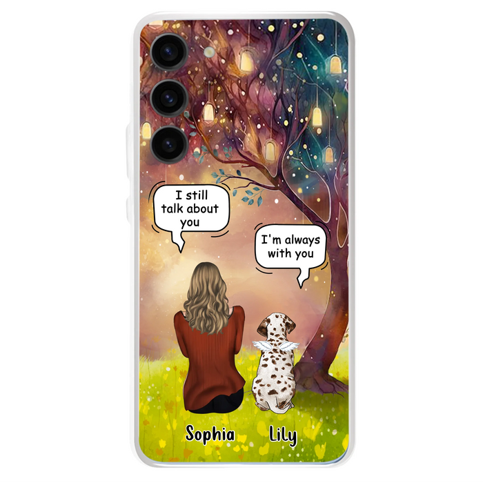 Personalized Memorial Dog Mom Phone Case - Up to 3 Dogs - Memorial Gift Idea for Dog Lovers - I'm Always With You