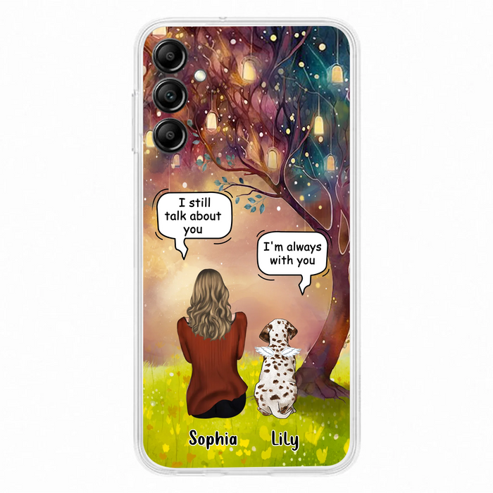 Personalized Memorial Dog Mom Phone Case - Up to 3 Dogs - Memorial Gift Idea for Dog Lovers - I'm Always With You