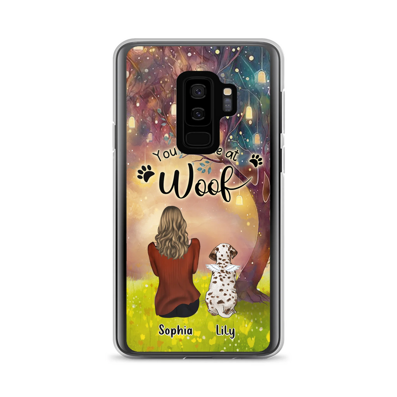 Personalized Memorial Dog Mom Phone Case - Up to 3 Dogs - Memorial Gift Idea for Dog Lovers - You Had Me At Woof