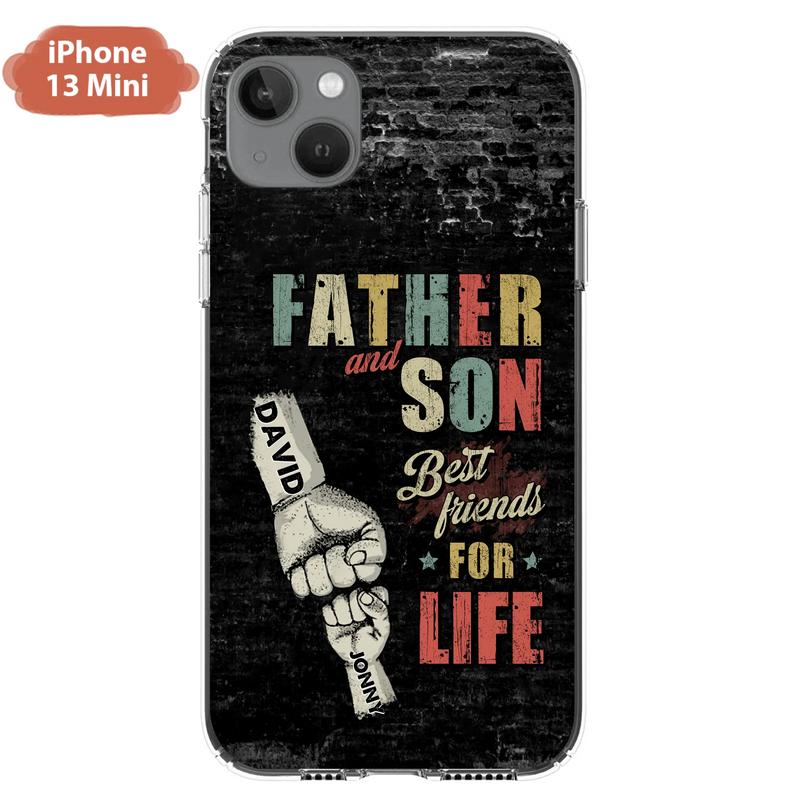 Personalized Father Phone Case - Up to 5 Children - Father's Day Gift Idea from Sons/Daughters - Father And Son/Daughter Best Friends For Life - Case for iPhone/Samsung