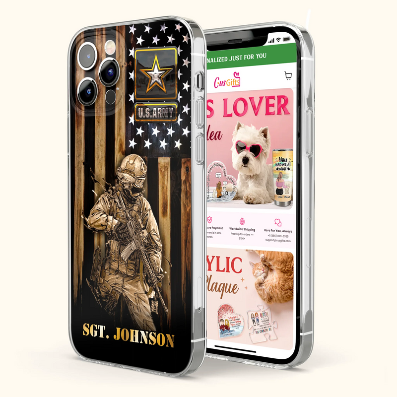 Custom Personalized Veteran Phone Case - Gift Idea For Veteran/ Soldier - Case For iPhone And Samsung