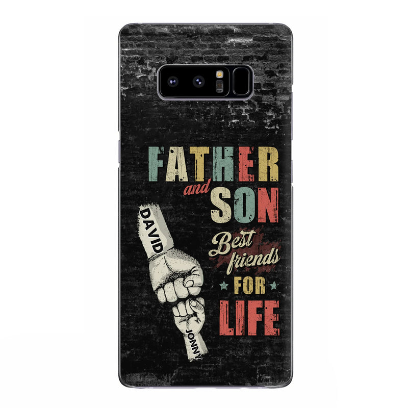 Personalized Father Phone Case - Up to 5 Children - Father's Day Gift Idea from Sons/Daughters - Father And Son/Daughter Best Friends For Life - Case for iPhone/Samsung