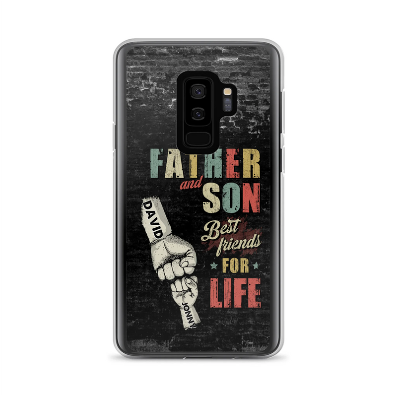 Personalized Father Phone Case - Up to 5 Children - Father's Day Gift Idea from Sons/Daughters - Father And Son/Daughter Best Friends For Life - Case for iPhone/Samsung