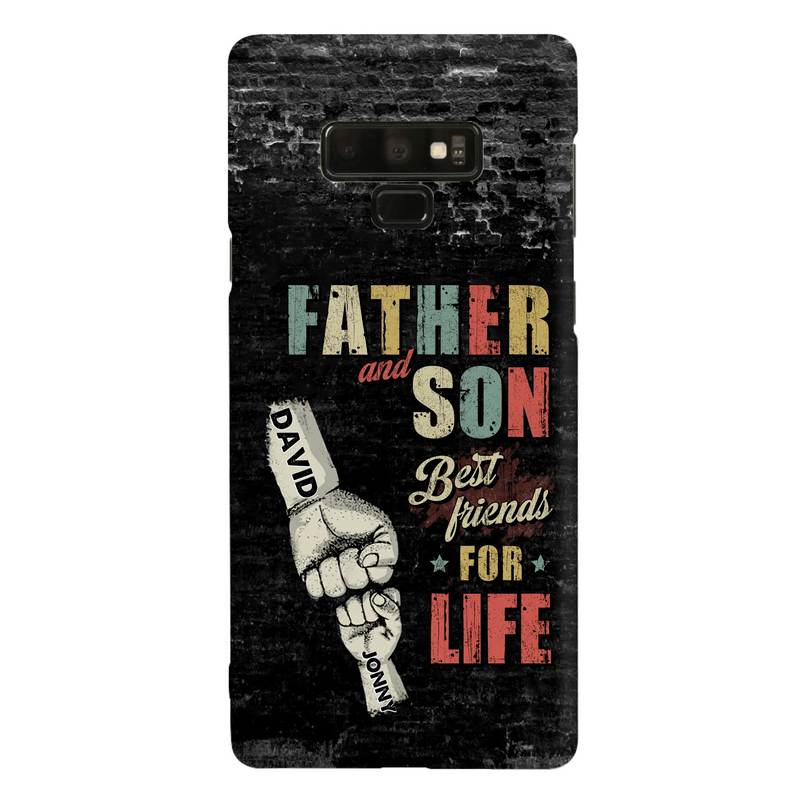 Personalized Father Phone Case - Up to 5 Children - Father's Day Gift Idea from Sons/Daughters - Father And Son/Daughter Best Friends For Life - Case for iPhone/Samsung