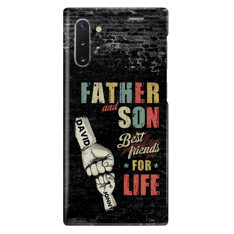 Personalized Father Phone Case - Up to 5 Children - Father's Day Gift Idea from Sons/Daughters - Father And Son/Daughter Best Friends For Life - Case for iPhone/Samsung