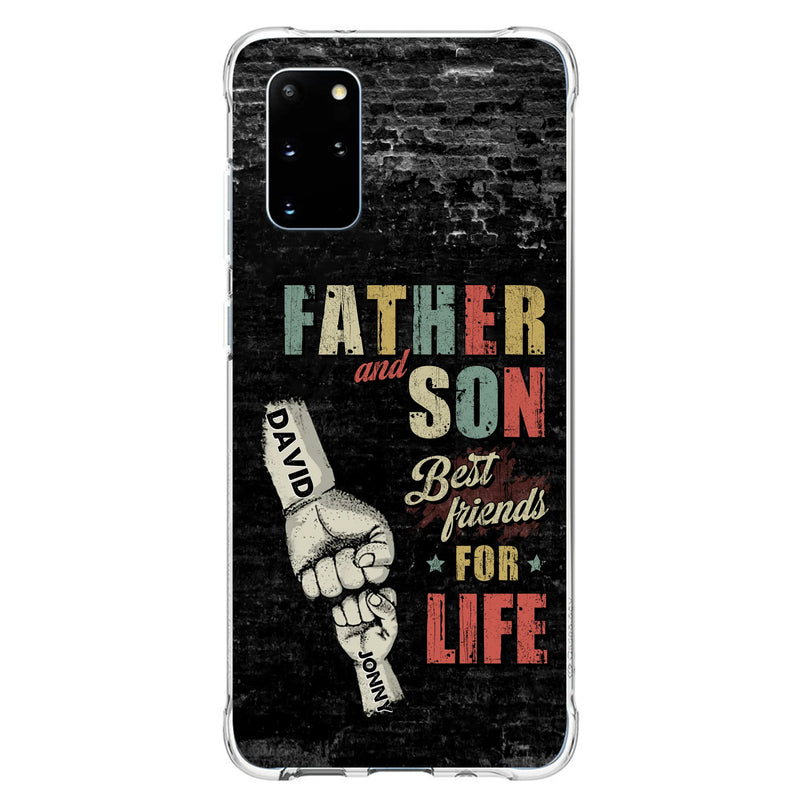 Personalized Father Phone Case - Up to 5 Children - Father's Day Gift Idea from Sons/Daughters - Father And Son/Daughter Best Friends For Life - Case for iPhone/Samsung