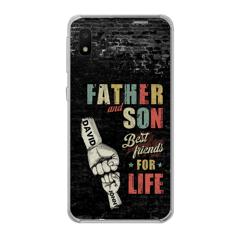 Personalized Father Phone Case - Up to 5 Children - Father's Day Gift Idea from Sons/Daughters - Father And Son/Daughter Best Friends For Life - Case for iPhone/Samsung