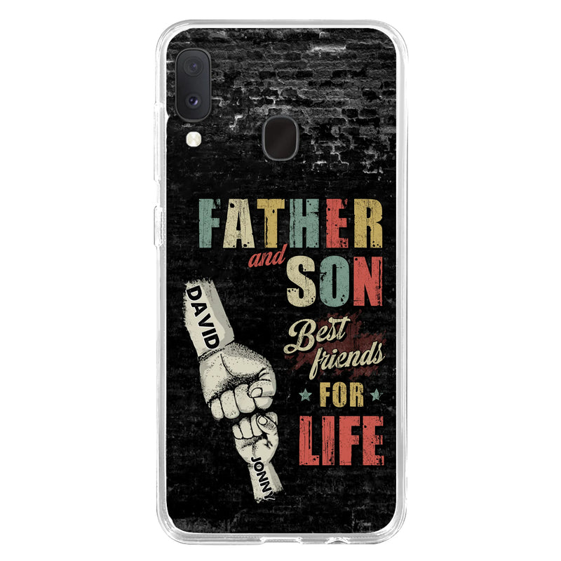 Personalized Father Phone Case - Up to 5 Children - Father's Day Gift Idea from Sons/Daughters - Father And Son/Daughter Best Friends For Life - Case for iPhone/Samsung