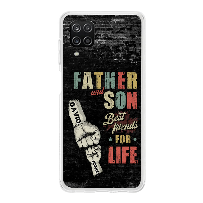 Personalized Father Phone Case - Up to 5 Children - Father's Day Gift Idea from Sons/Daughters - Father And Son/Daughter Best Friends For Life - Case for iPhone/Samsung