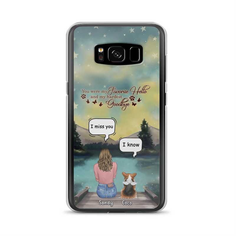 Personalized Memorial Pet Phone Case - Memorial Gift Idea For Pet Lover - Up to 4 Pets - Gift Idea For Dog/Cat Lover - Your Wings Were Ready But Our Hearts Were Not - Case For iPhone And Samsung