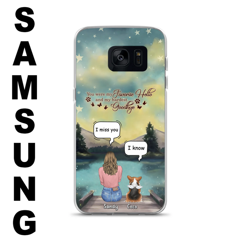 Personalized Memorial Pet Phone Case - Memorial Gift Idea For Pet Lover - Up to 4 Pets - Gift Idea For Dog/Cat Lover - Your Wings Were Ready But Our Hearts Were Not - Case For iPhone And Samsung