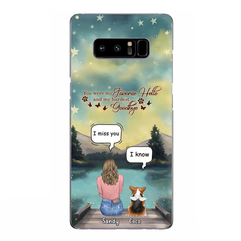 Personalized Memorial Pet Phone Case - Memorial Gift Idea For Pet Lover - Up to 4 Pets - Gift Idea For Dog/Cat Lover - Your Wings Were Ready But Our Hearts Were Not - Case For iPhone And Samsung