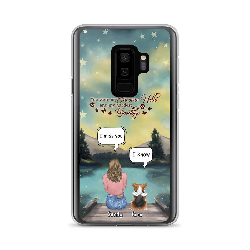 Personalized Memorial Pet Phone Case - Memorial Gift Idea For Pet Lover - Up to 4 Pets - Gift Idea For Dog/Cat Lover - Your Wings Were Ready But Our Hearts Were Not - Case For iPhone And Samsung