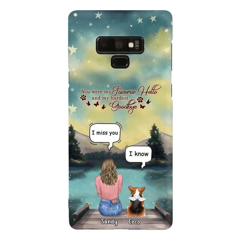 Personalized Memorial Pet Phone Case - Memorial Gift Idea For Pet Lover - Up to 4 Pets - Gift Idea For Dog/Cat Lover - Your Wings Were Ready But Our Hearts Were Not - Case For iPhone And Samsung