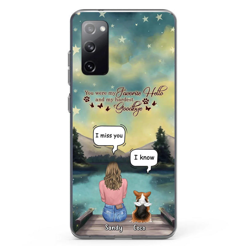 Personalized Memorial Pet Phone Case - Memorial Gift Idea For Pet Lover - Up to 4 Pets - Gift Idea For Dog/Cat Lover - Your Wings Were Ready But Our Hearts Were Not - Case For iPhone And Samsung