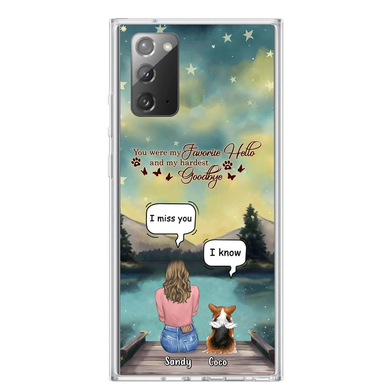 Personalized Memorial Pet Phone Case - Memorial Gift Idea For Pet Lover - Up to 4 Pets - Gift Idea For Dog/Cat Lover - Your Wings Were Ready But Our Hearts Were Not - Case For iPhone And Samsung