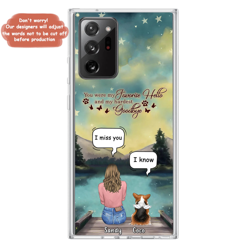 Personalized Memorial Pet Phone Case - Memorial Gift Idea For Pet Lover - Up to 4 Pets - Gift Idea For Dog/Cat Lover - Your Wings Were Ready But Our Hearts Were Not - Case For iPhone And Samsung