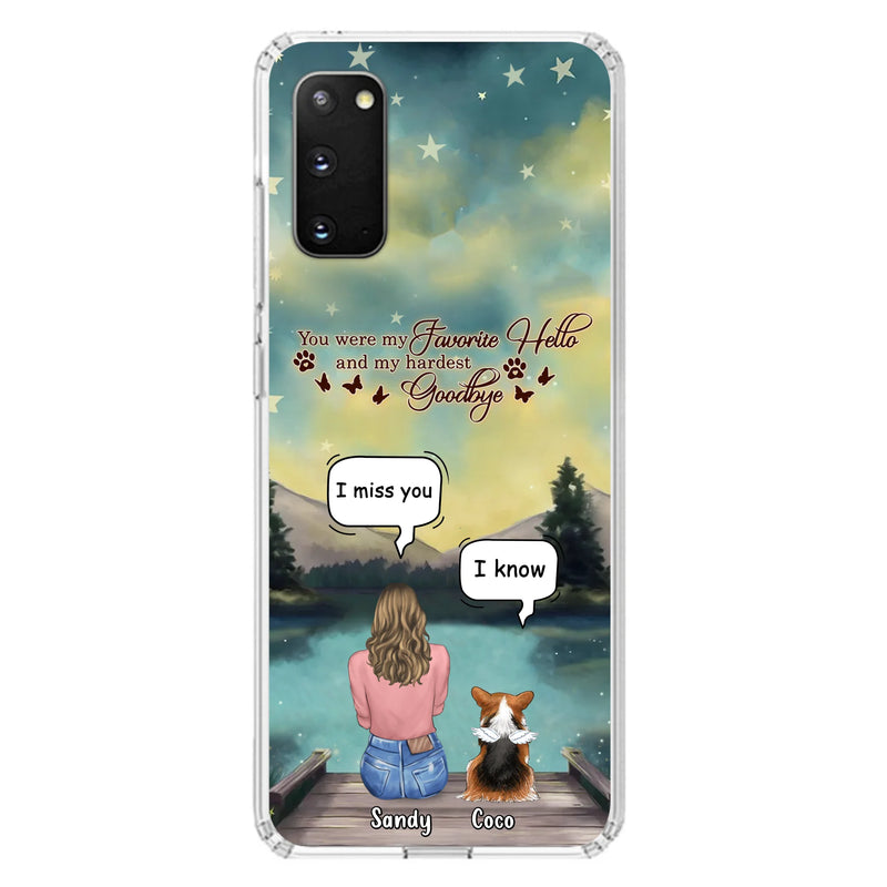 Personalized Memorial Pet Phone Case - Memorial Gift Idea For Pet Lover - Up to 4 Pets - Gift Idea For Dog/Cat Lover - Your Wings Were Ready But Our Hearts Were Not - Case For iPhone And Samsung