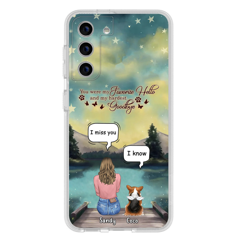 Personalized Memorial Pet Phone Case - Memorial Gift Idea For Pet Lover - Up to 4 Pets - Gift Idea For Dog/Cat Lover - Your Wings Were Ready But Our Hearts Were Not - Case For iPhone And Samsung