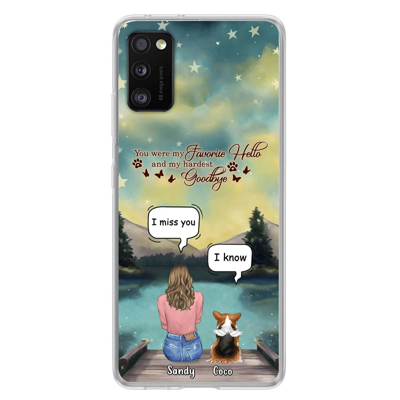 Personalized Memorial Pet Phone Case - Memorial Gift Idea For Pet Lover - Up to 4 Pets - Gift Idea For Dog/Cat Lover - Your Wings Were Ready But Our Hearts Were Not - Case For iPhone And Samsung
