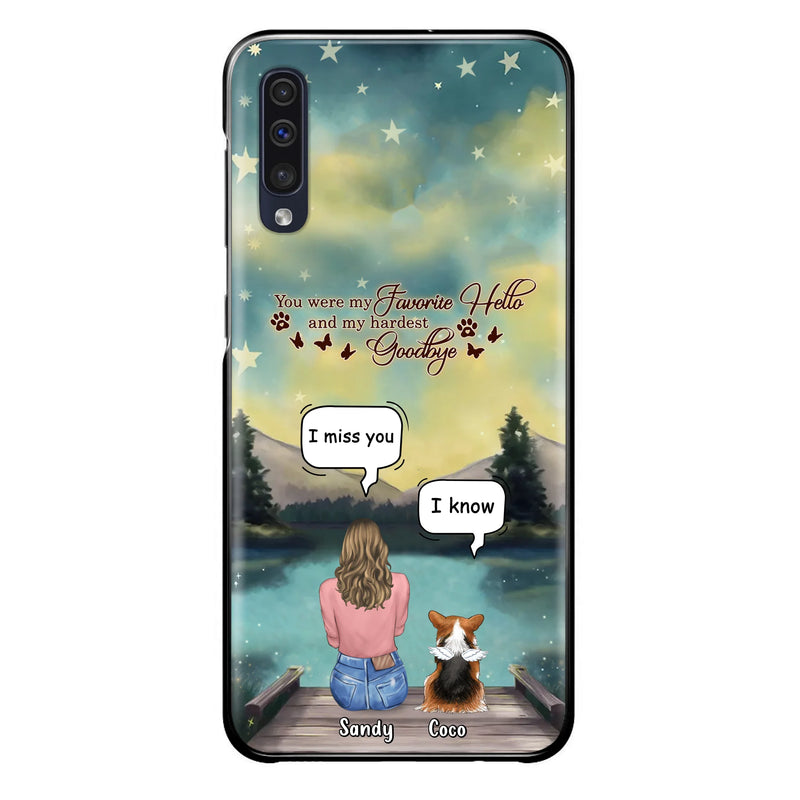 Personalized Memorial Pet Phone Case - Memorial Gift Idea For Pet Lover - Up to 4 Pets - Gift Idea For Dog/Cat Lover - Your Wings Were Ready But Our Hearts Were Not - Case For iPhone And Samsung