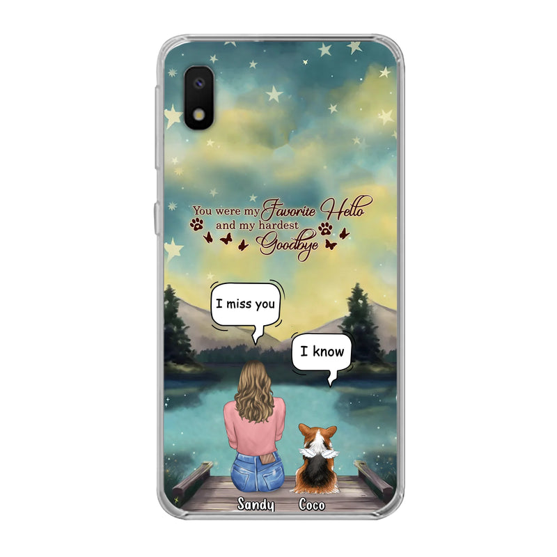 Personalized Memorial Pet Phone Case - Memorial Gift Idea For Pet Lover - Up to 4 Pets - Gift Idea For Dog/Cat Lover - Your Wings Were Ready But Our Hearts Were Not - Case For iPhone And Samsung
