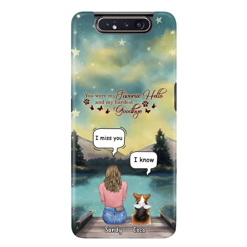 Personalized Memorial Pet Phone Case - Memorial Gift Idea For Pet Lover - Up to 4 Pets - Gift Idea For Dog/Cat Lover - Your Wings Were Ready But Our Hearts Were Not - Case For iPhone And Samsung