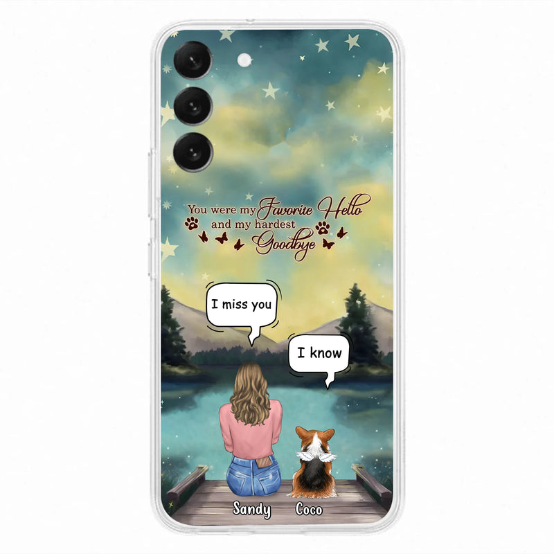 Personalized Memorial Pet Phone Case - Memorial Gift Idea For Pet Lover - Up to 4 Pets - Gift Idea For Dog/Cat Lover - Your Wings Were Ready But Our Hearts Were Not - Case For iPhone And Samsung