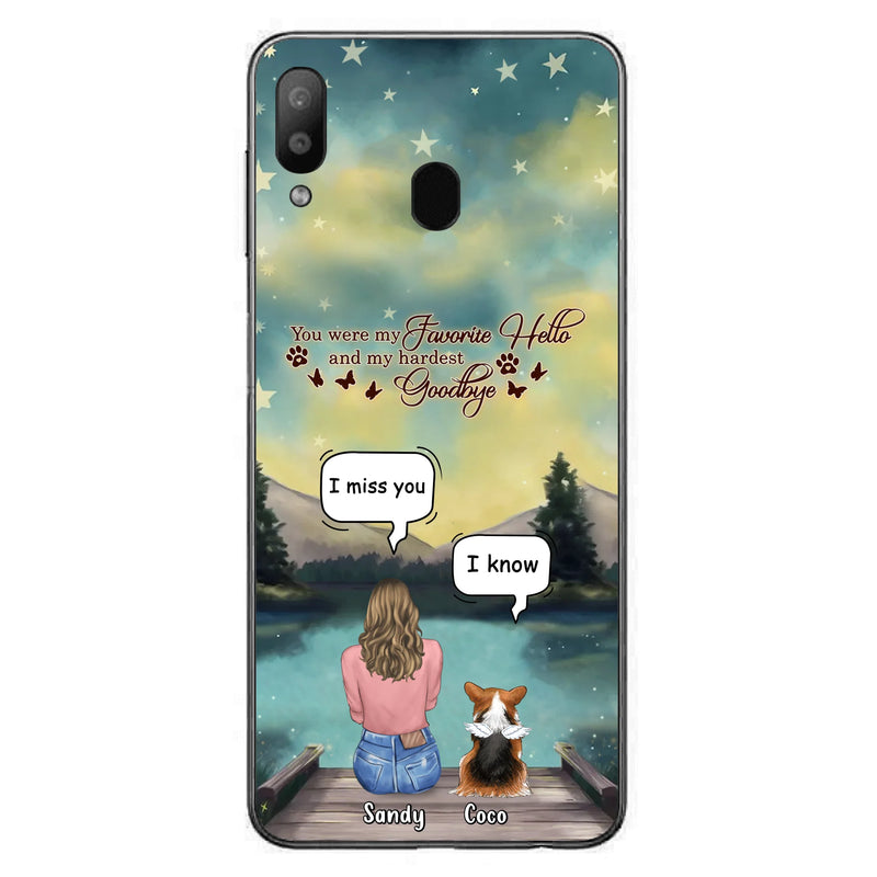 Personalized Memorial Pet Phone Case - Memorial Gift Idea For Pet Lover - Up to 4 Pets - Gift Idea For Dog/Cat Lover - Your Wings Were Ready But Our Hearts Were Not - Case For iPhone And Samsung