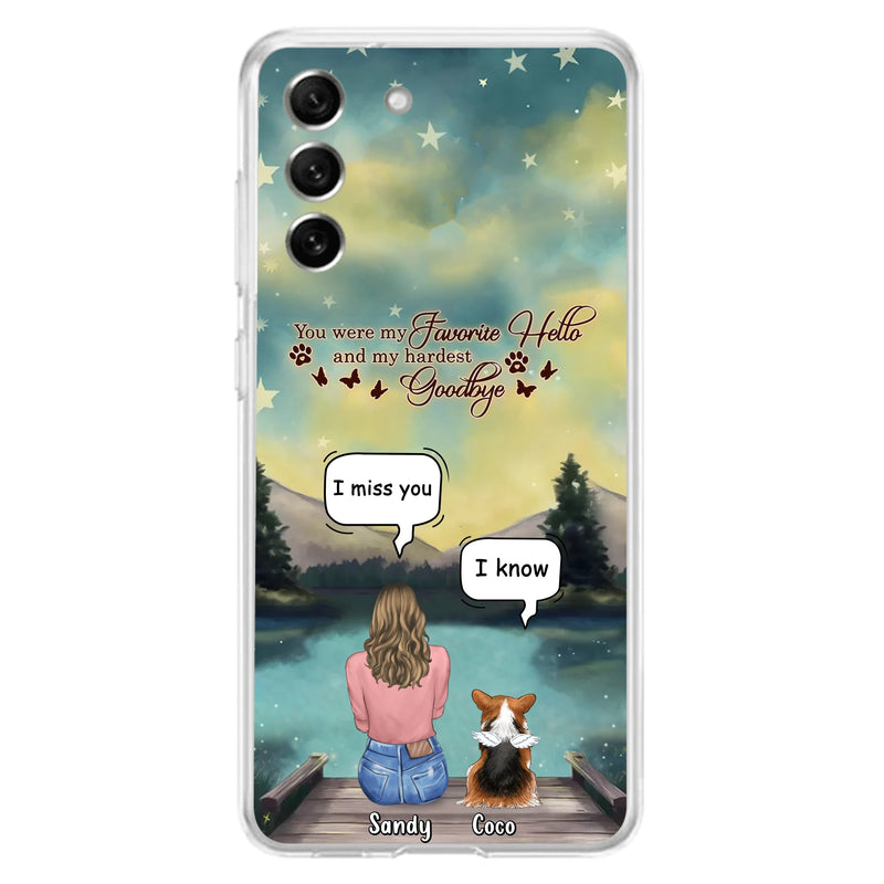Personalized Memorial Pet Phone Case - Memorial Gift Idea For Pet Lover - Up to 4 Pets - Gift Idea For Dog/Cat Lover - Your Wings Were Ready But Our Hearts Were Not - Case For iPhone And Samsung
