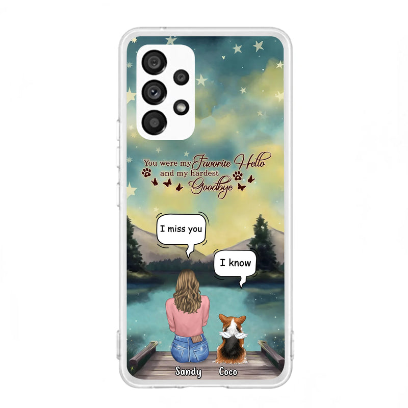 Personalized Memorial Pet Phone Case - Memorial Gift Idea For Pet Lover - Up to 4 Pets - Gift Idea For Dog/Cat Lover - Your Wings Were Ready But Our Hearts Were Not - Case For iPhone And Samsung