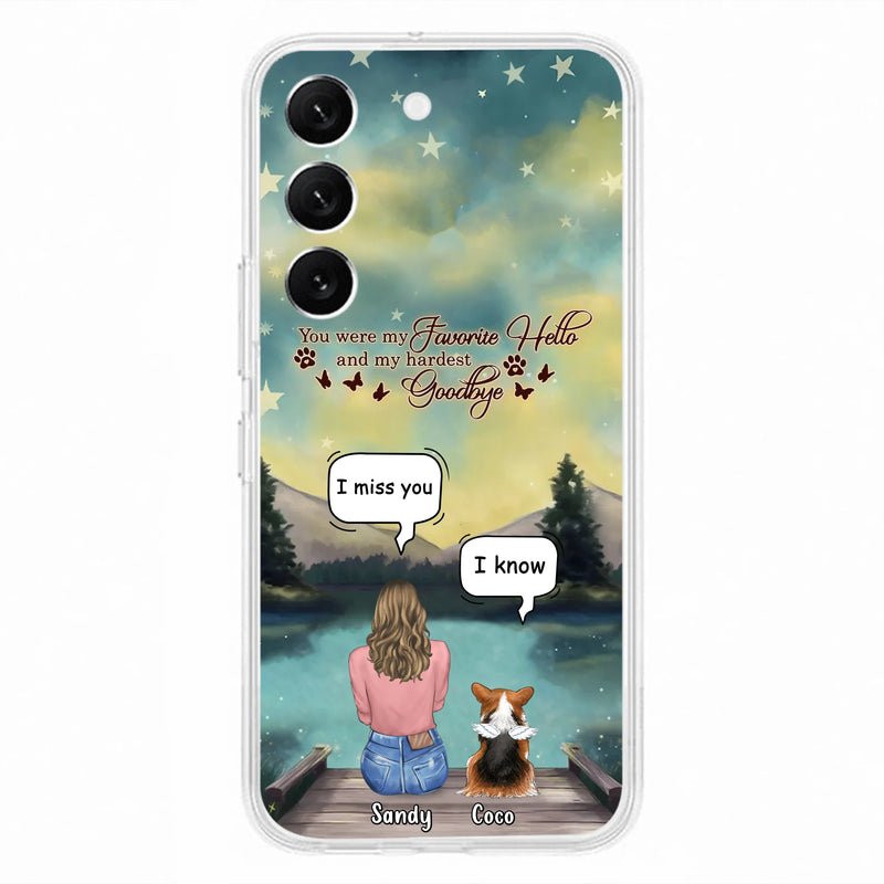Personalized Memorial Pet Phone Case - Memorial Gift Idea For Pet Lover - Up to 4 Pets - Gift Idea For Dog/Cat Lover - Your Wings Were Ready But Our Hearts Were Not - Case For iPhone And Samsung