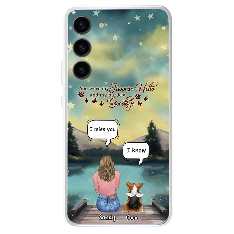 Personalized Memorial Pet Phone Case - Memorial Gift Idea For Pet Lover - Up to 4 Pets - Gift Idea For Dog/Cat Lover - Your Wings Were Ready But Our Hearts Were Not - Case For iPhone And Samsung