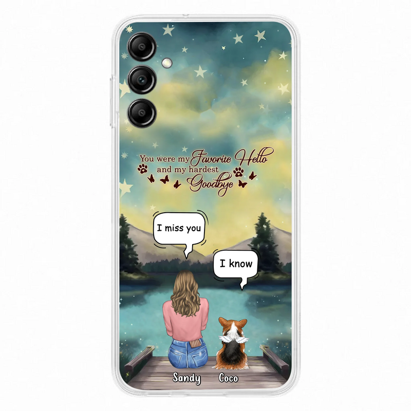 Personalized Memorial Pet Phone Case - Memorial Gift Idea For Pet Lover - Up to 4 Pets - Gift Idea For Dog/Cat Lover - Your Wings Were Ready But Our Hearts Were Not - Case For iPhone And Samsung