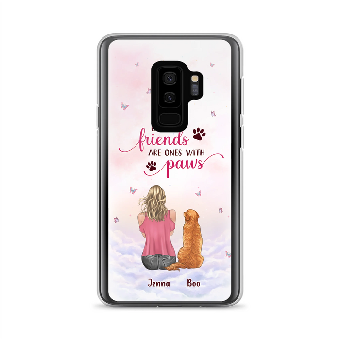 Personalized Dog Mom Phone Case - Up to 5 Dogs - Mother's Day Gift Idea For Dog Lovers - Best Friends Are Ones With Paws - Case for iPhone/Samsung