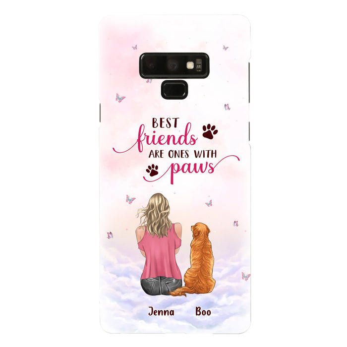 Personalized Dog Mom Phone Case - Up to 5 Dogs - Mother's Day Gift Idea For Dog Lovers - Best Friends Are Ones With Paws - Case for iPhone/Samsung