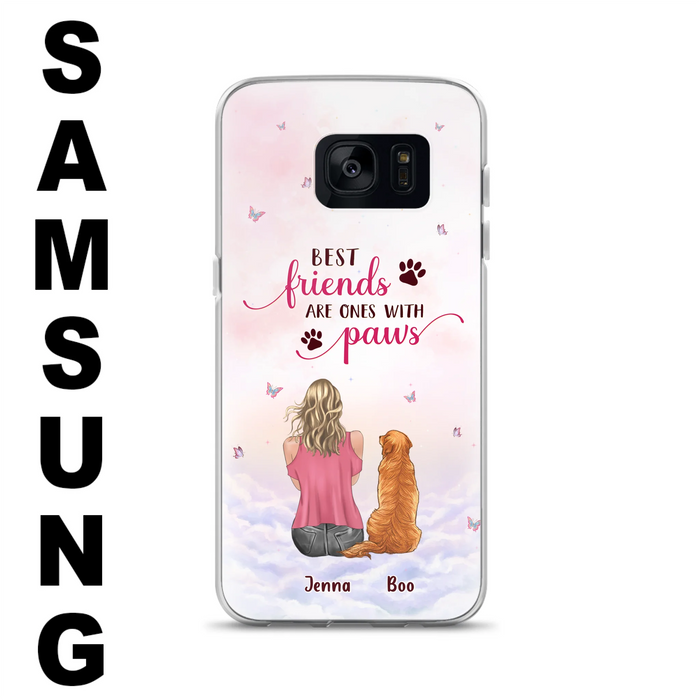 Personalized Dog Mom Phone Case - Up to 5 Dogs - Mother's Day Gift Idea For Dog Lovers - Best Friends Are Ones With Paws - Case for iPhone/Samsung