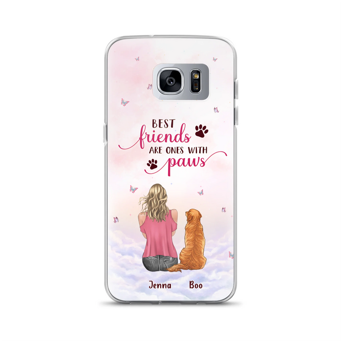Personalized Dog Mom Phone Case - Up to 5 Dogs - Mother's Day Gift Idea For Dog Lovers - Best Friends Are Ones With Paws - Case for iPhone/Samsung