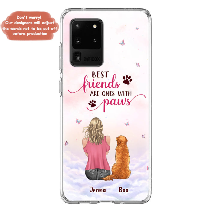 Personalized Dog Mom Phone Case - Up to 5 Dogs - Mother's Day Gift Idea For Dog Lovers - Best Friends Are Ones With Paws - Case for iPhone/Samsung
