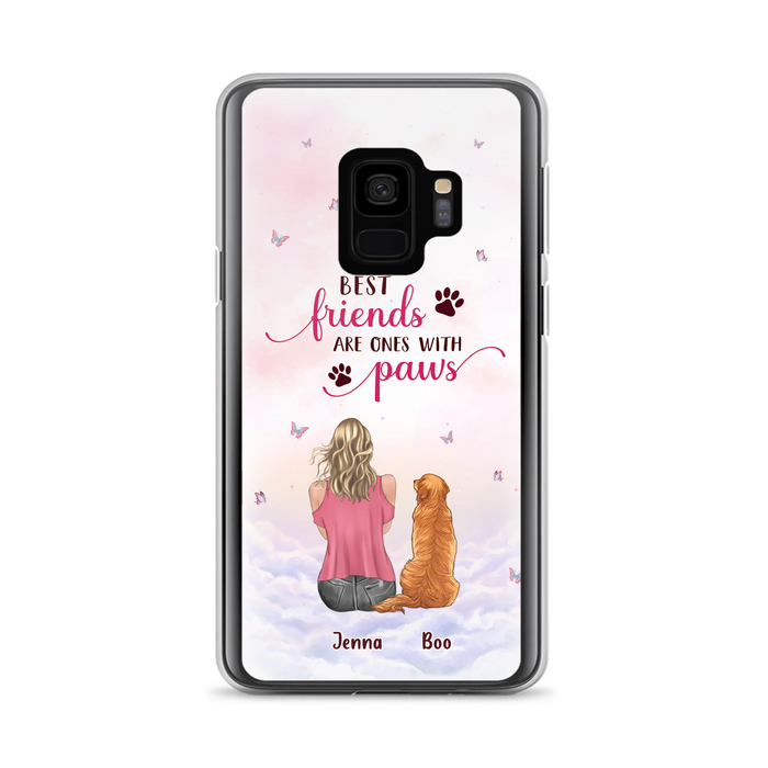 Personalized Dog Mom Phone Case - Up to 5 Dogs - Mother's Day Gift Idea For Dog Lovers - Best Friends Are Ones With Paws - Case for iPhone/Samsung