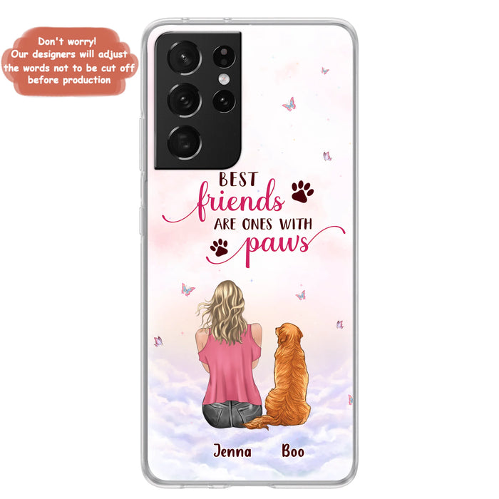 Personalized Dog Mom Phone Case - Up to 5 Dogs - Mother's Day Gift Idea For Dog Lovers - Best Friends Are Ones With Paws - Case for iPhone/Samsung