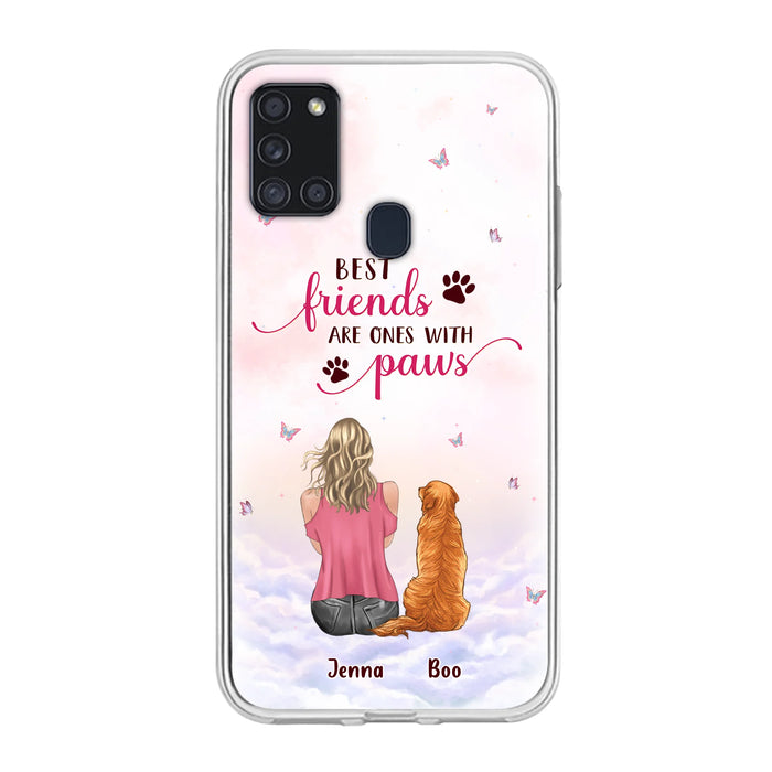 Personalized Dog Mom Phone Case - Up to 5 Dogs - Mother's Day Gift Idea For Dog Lovers - Best Friends Are Ones With Paws - Case for iPhone/Samsung