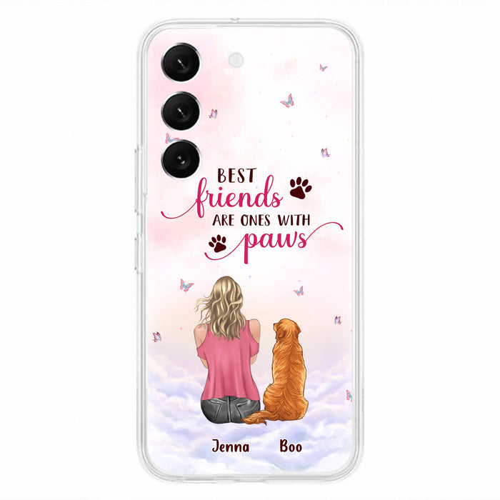 Personalized Dog Mom Phone Case - Up to 5 Dogs - Mother's Day Gift Idea For Dog Lovers - Best Friends Are Ones With Paws - Case for iPhone/Samsung