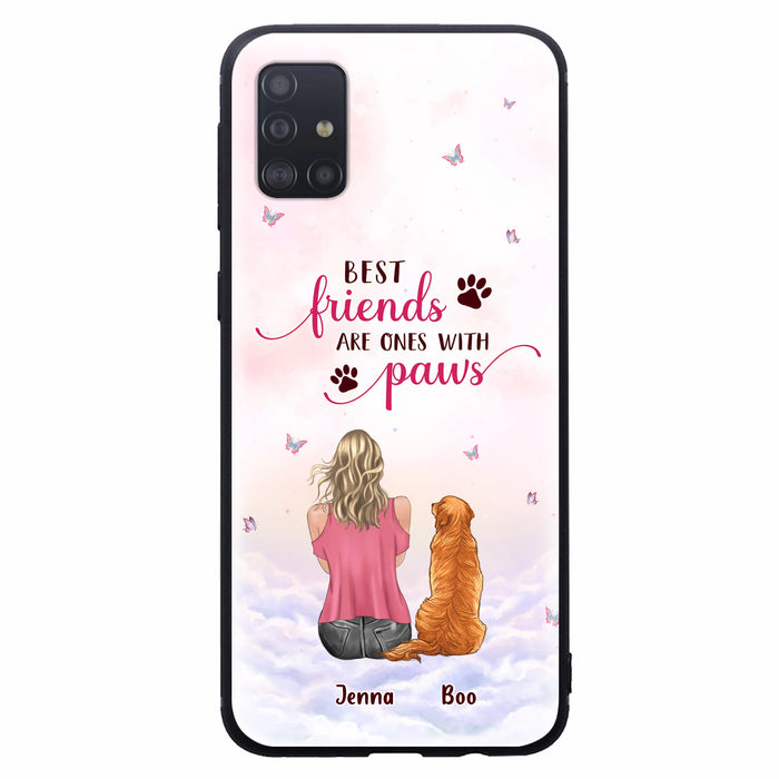 Personalized Dog Mom Phone Case - Up to 5 Dogs - Mother's Day Gift Idea For Dog Lovers - Best Friends Are Ones With Paws - Case for iPhone/Samsung